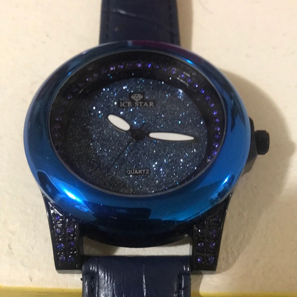 NWT Iced out blue watch - Picture 2 of 4